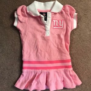 Go team, go! NY Giants baby girl dress.